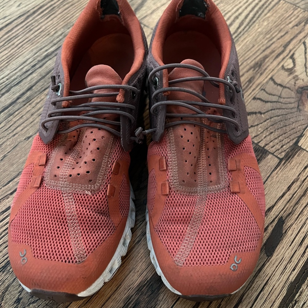 On Running Women’s Orange and Brown Athletic Shoes